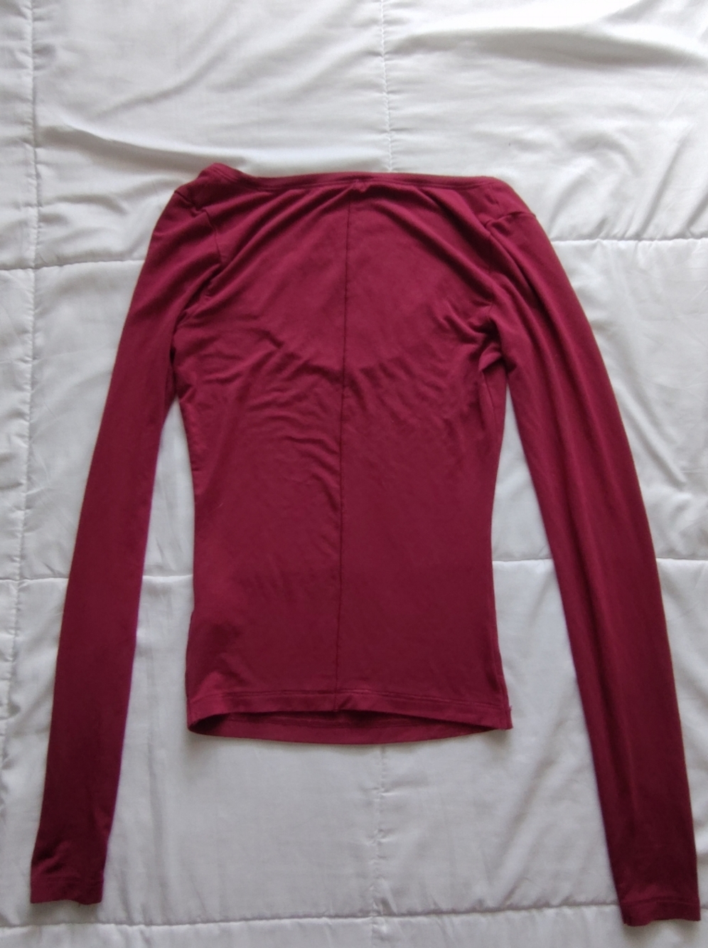 Long Sleeve Women's Top in Deep Berry